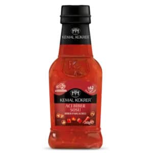 Sos de Ardei Iute Rosu cu Bucati Kemal Kukrer 250 Ml