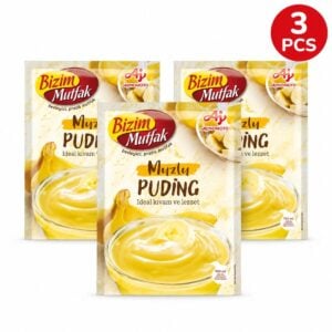 Bizim Budinca Praf cu Aroma de Banane Set 3 Buc 120 Gr