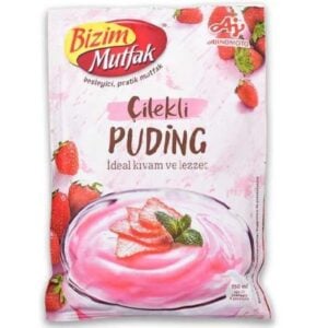Bizim Budinca Praf cu Aroma de Capsuni Set 4 Buc 120 Gr