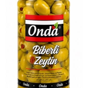 Masline Verzi cu Ardei Turcesti Onda 250 Gr