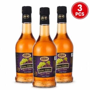 Otet de Struguri Sticla Natural Cicek Set 3 Buc 250 Ml